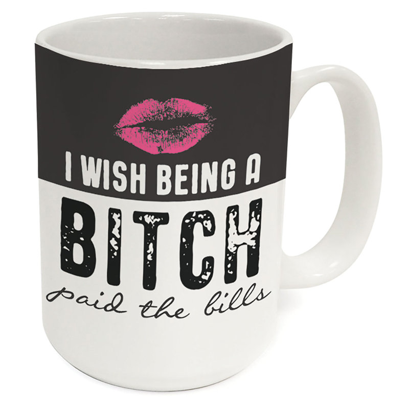 Paid The Bills 15 oz. Tasse décorative en céramique