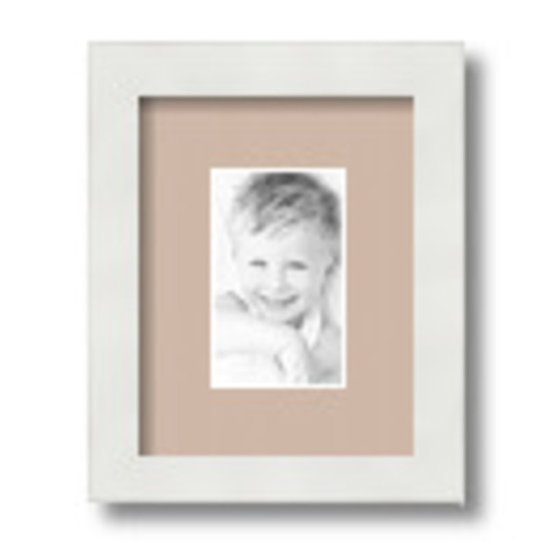 Matte Picture Frame with Mat, Beige