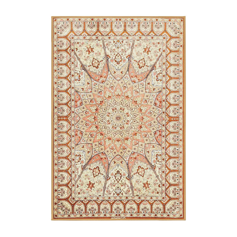 Tapis oriental rouge / beige, Rectangle 6 pi x 9 pi