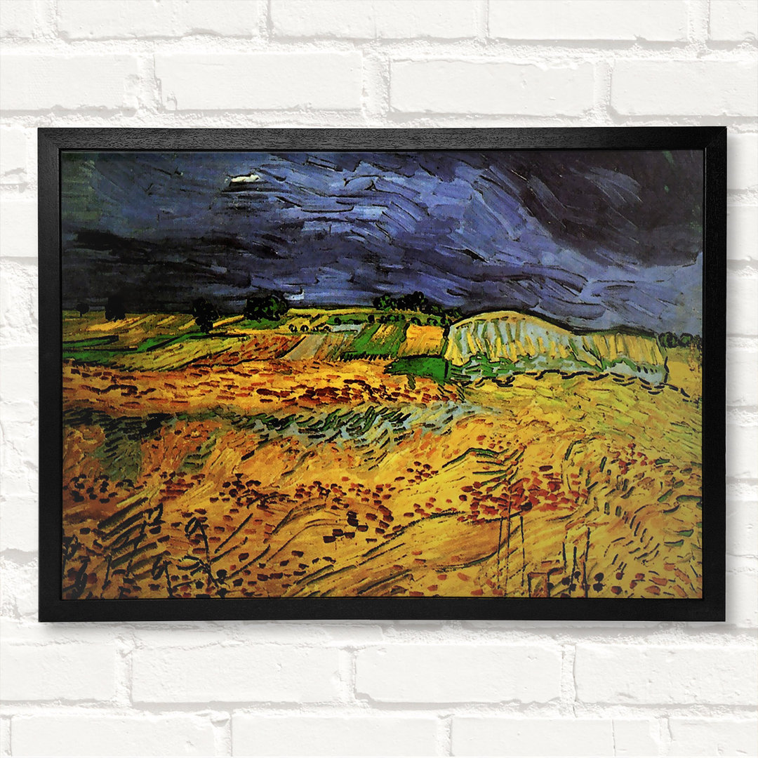 Gerahmtes Leinwandbild The Fields von Van Gogh