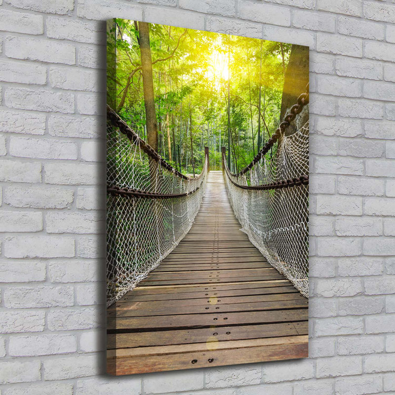 Suspension Bridge - Wrapped Canvas Print
