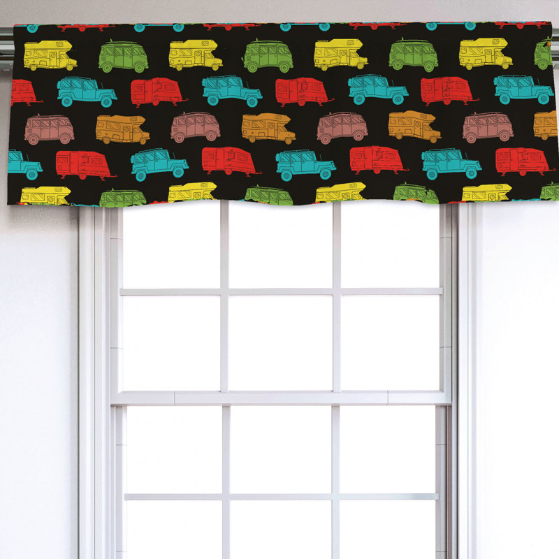 Sateen Ruffled Window Valance
