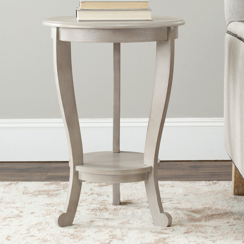 Bain Solid Wood End Table, Vintage Grey