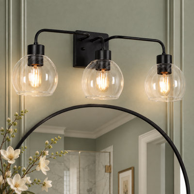 Luminaire de salle de bain à 3 lumières à intensité variable Hanshelmut
