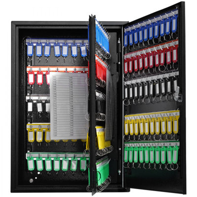 Key Cabinet, Key Lock Box with Adjustable Racks