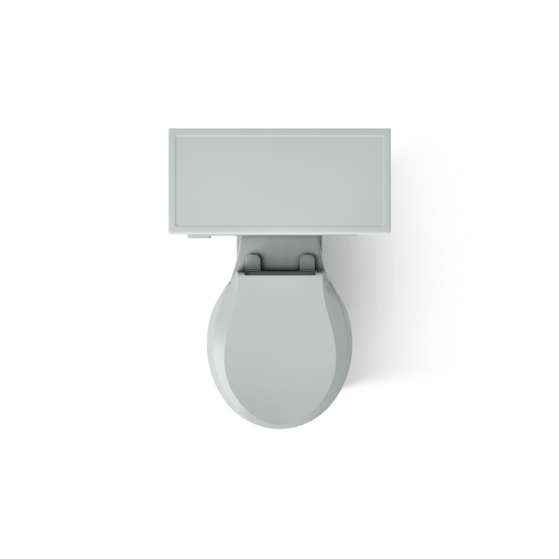 Memoirs® Stately Comfort Height 1.28 gpf Two-piece Round-front Toilet, Ice Grey, Left-Hand