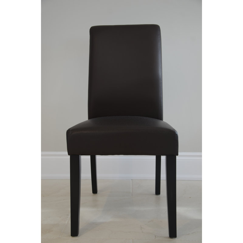 Chaise d'appoint rembourrée Hadumoth, Marron