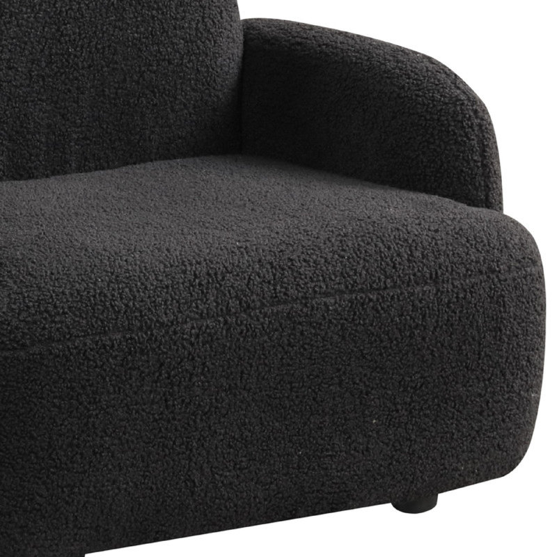 Fauteuil Raye, Noir
