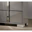 Commode 1 pièce de style contemporain avec pieds chromés, poignées verticales, glissières à roulement à billes et finition UV pour le rangement dans la chambre à coucher-1280858415