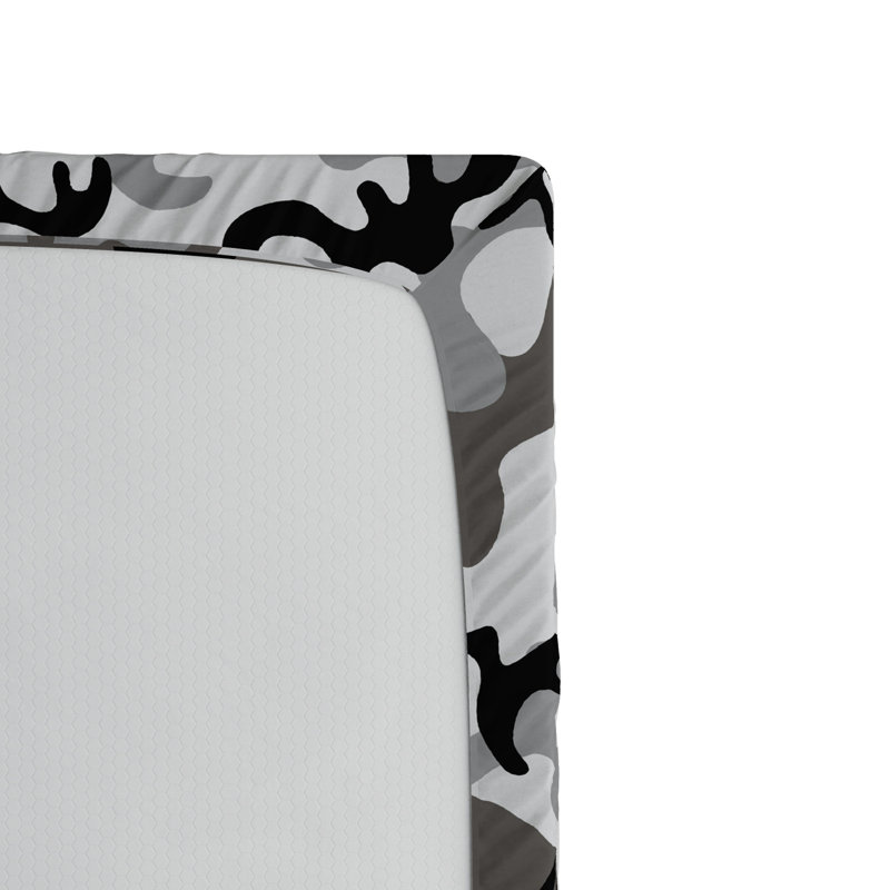 Microfiber Camouflage Fitted Sheet, Full Fitted Sheet