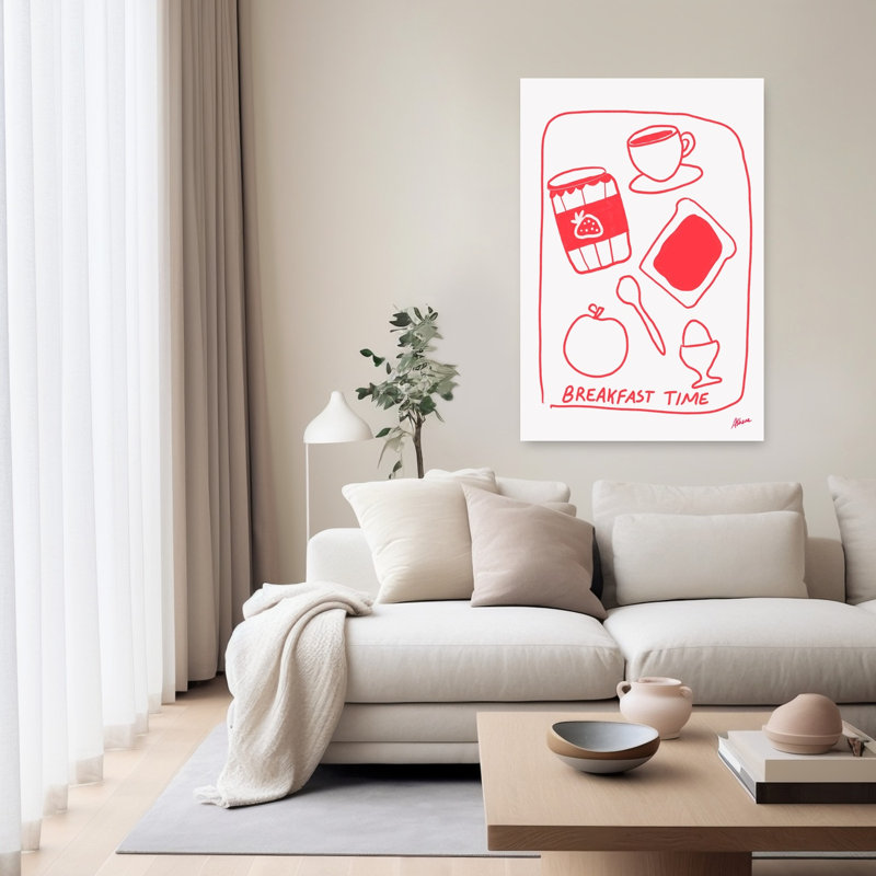 Petit déjeuner, impression d'art mural contemporain, 60" H x 40" W