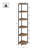 Corner Shelf Stand, Corner Bookshelf, Storage Standing Shelf Unit with Metal Frame, Plant Stand, Bookcase for Living Room, Home Office, Bedroom, 6-Tier Rustic Brown-1331860975-1331860972