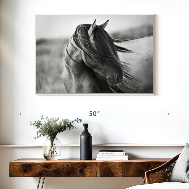 Fierce Grace, Cadre flottant blanc, 40 po x 27 po