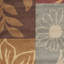 Tapis en laine / coton / latex touffeté à la main Hodgson en rouge / brun / gris-20794528