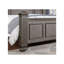 Grand lit décontracté décontracté, tête de lit gris, accessoire de tête de lit enchanteur à motif floral gris, construction solide-894300289-894300351