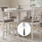 Dalvin Counter Height Dining Table And 4 Bar Stools (Set Of 5)