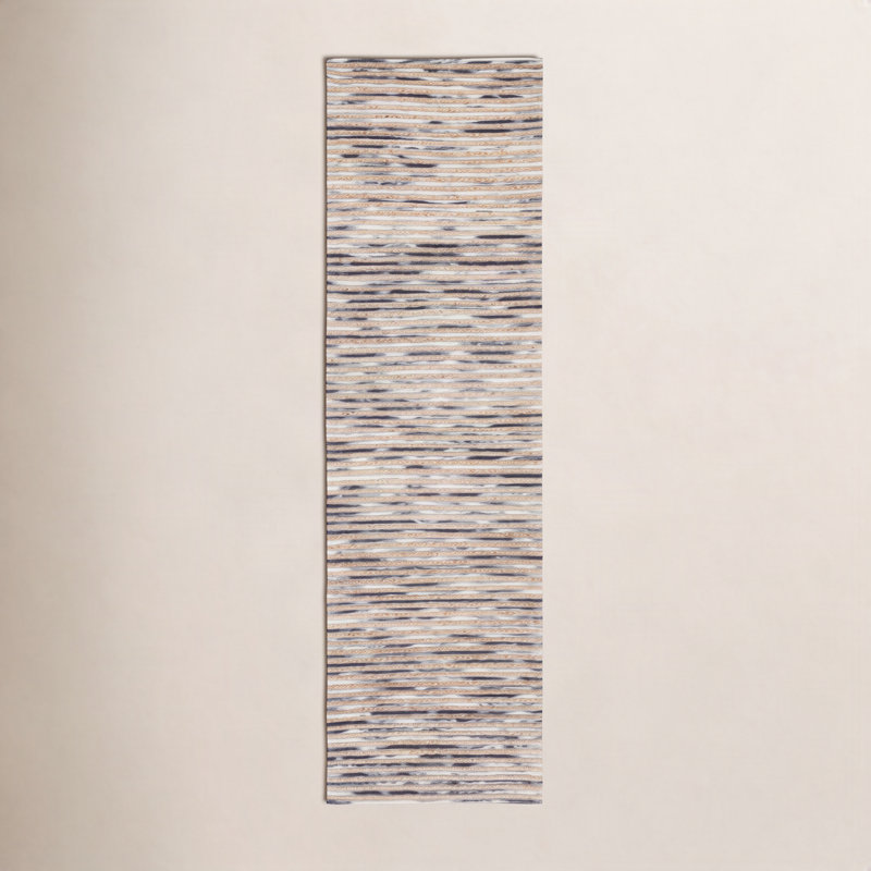 Tapis naturel / gris Cocci, Tapis de couloir 2 pi 3 po x 8 pi