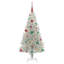 vidaXL Christmas Tree with 300 LEDs with Stand Silver PET-640055044
