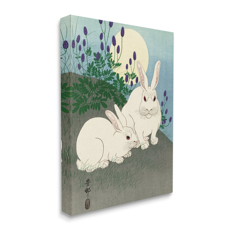 Peinture classique par Ohara Koson - peinture sur toile, Toile tendue, H 48 po x l 36 po x P 1,5 po