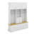 Modern Hall Tree With Bench, 75" Entryway Storage Organizer With Coat Hooks, 6 Drawers & 3 Cabinets And 3-Tier Top Storage-572049388