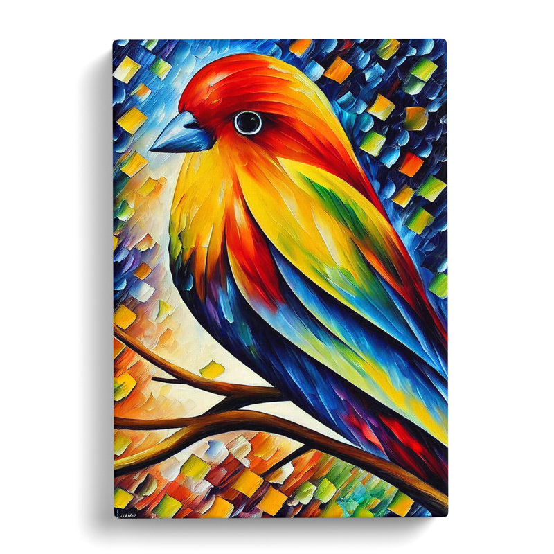 Lone Bird No.1 - Wrapped Canvas, 76cm H x 50cm W x 3cm D