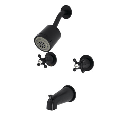 Kingston Brass Metropolitan Double-Handle Tub and Shower Faucet