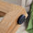 Modern And Practical Round Table: Clear Tempered Glass Top And Wood-coloured Mdf, Ideal For Living Rooms And Bedrooms