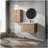 30" Wall-Mounted Bathroom Vanity With Sink and Side Cabinet, Soft Close Doors,00112IMO x 2-00630IMO Combination Cabinet(KD-Packing)-712980223