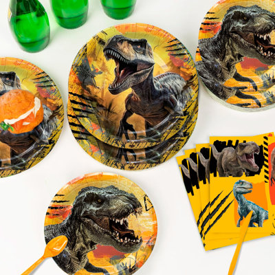 Jurassic World Birthday Decorations Tableware