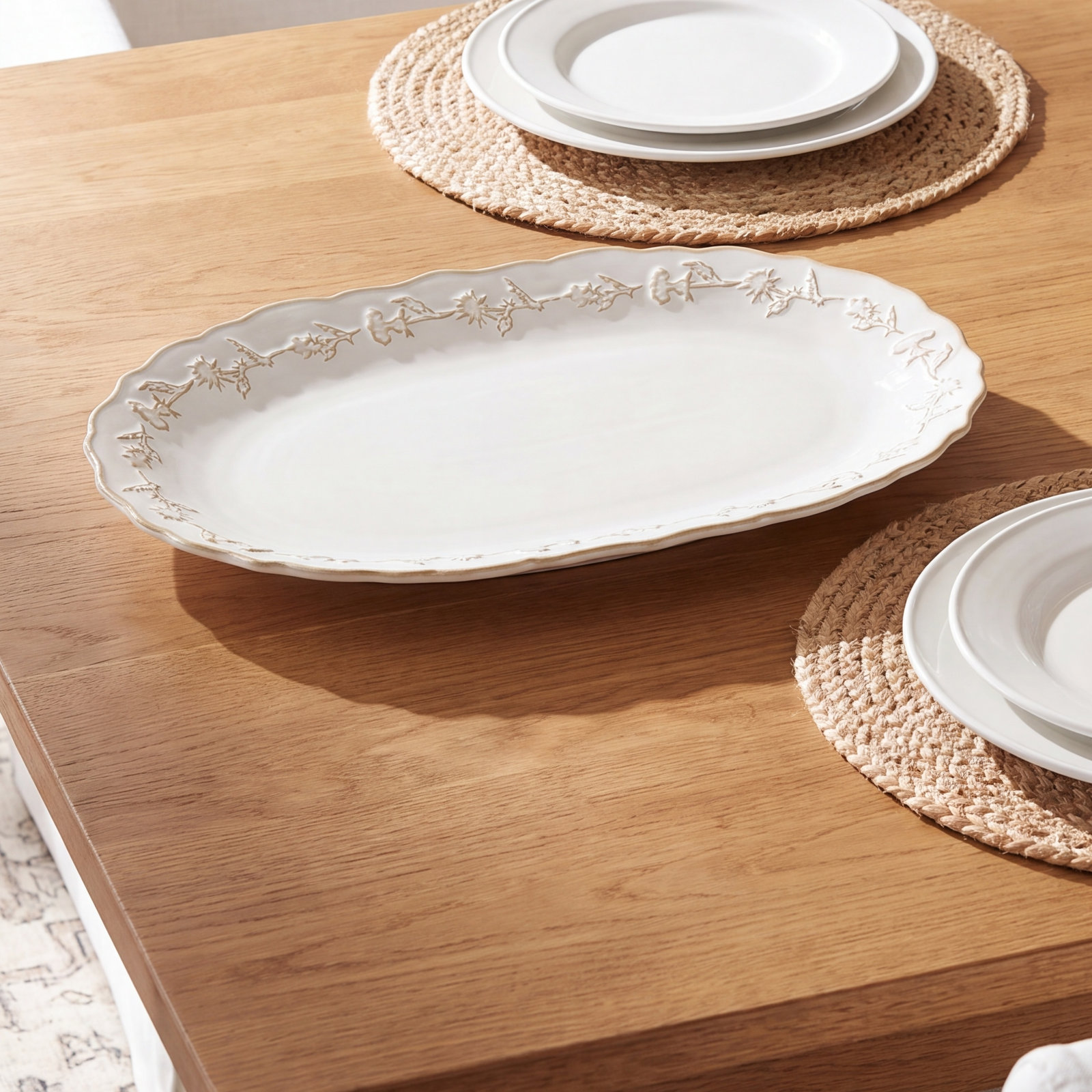 Homespun Porcelain Platter