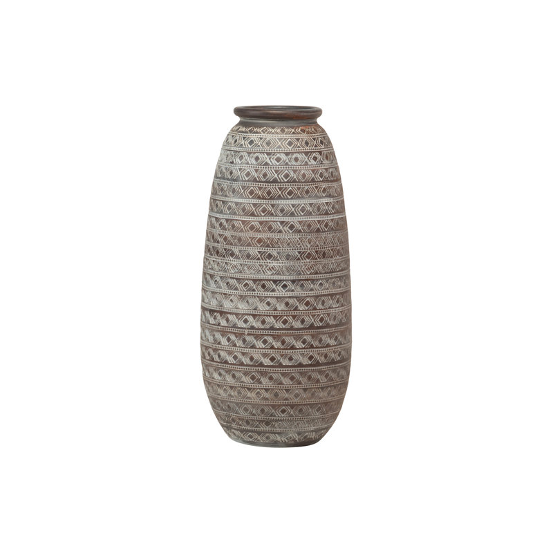 Ceramic / Porcelain Floor Vase, 80cm H x 30cm W x 30cm D, Brown
