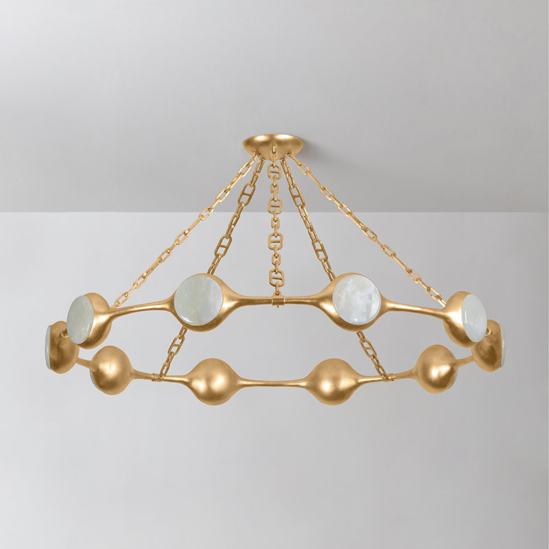 RIVIERE Light Integrated LED Chandelier by Noz Nozawa for Corbett Lighting, 73.5" H x 51.5" W x 51.5" D