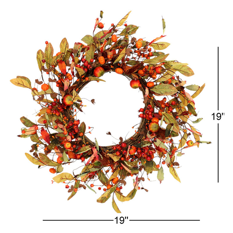 Faux Mixed Assortment 19'' Wreath