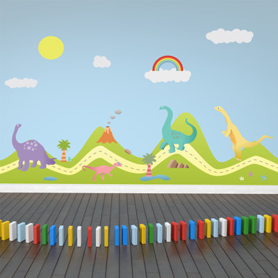 Happy Hills Happy Dinosaurs Kids Wall Sticker