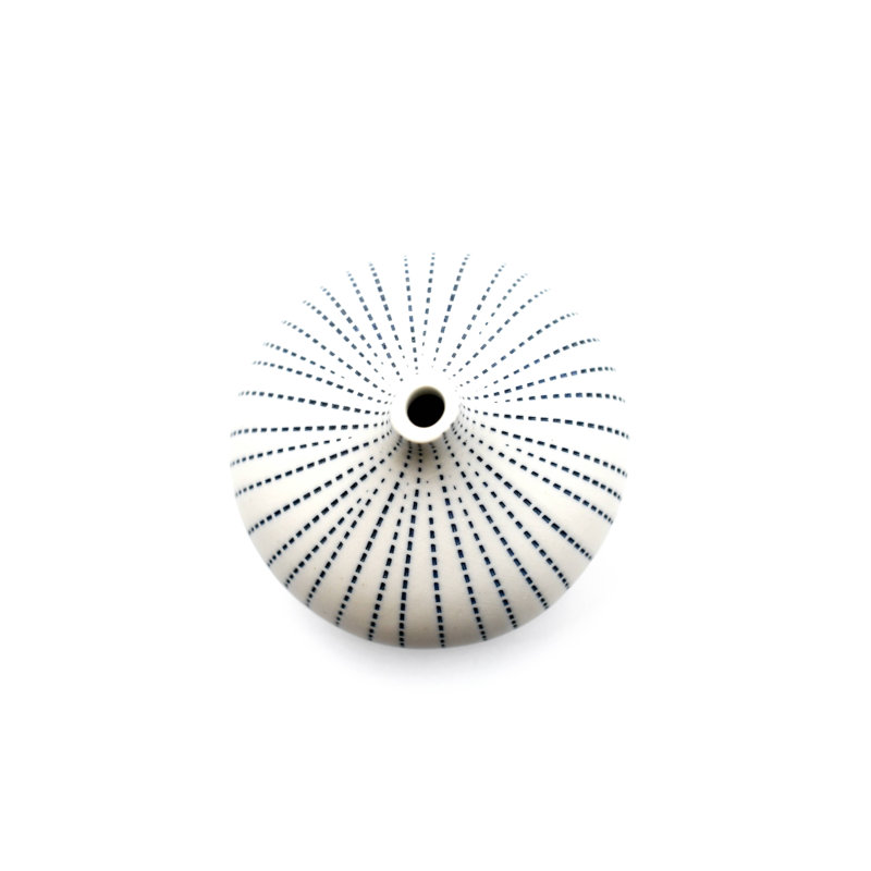 Vase de table Bargnare, H 2,6 po x l 2,5 po x P 2,5 po, Bleu