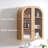 Outten Wood Arch Wall Mounted Bathroom Cabinet-121278948