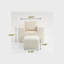 Canapé avec repose-pieds Corduroy-1133952940