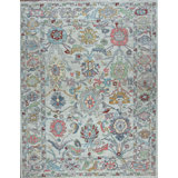 Transitional One-of-a-Kind Rectangle 6'1" X 8'9" Hand Knotted Area Rug