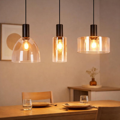 3 - Light Matte Black Pendant