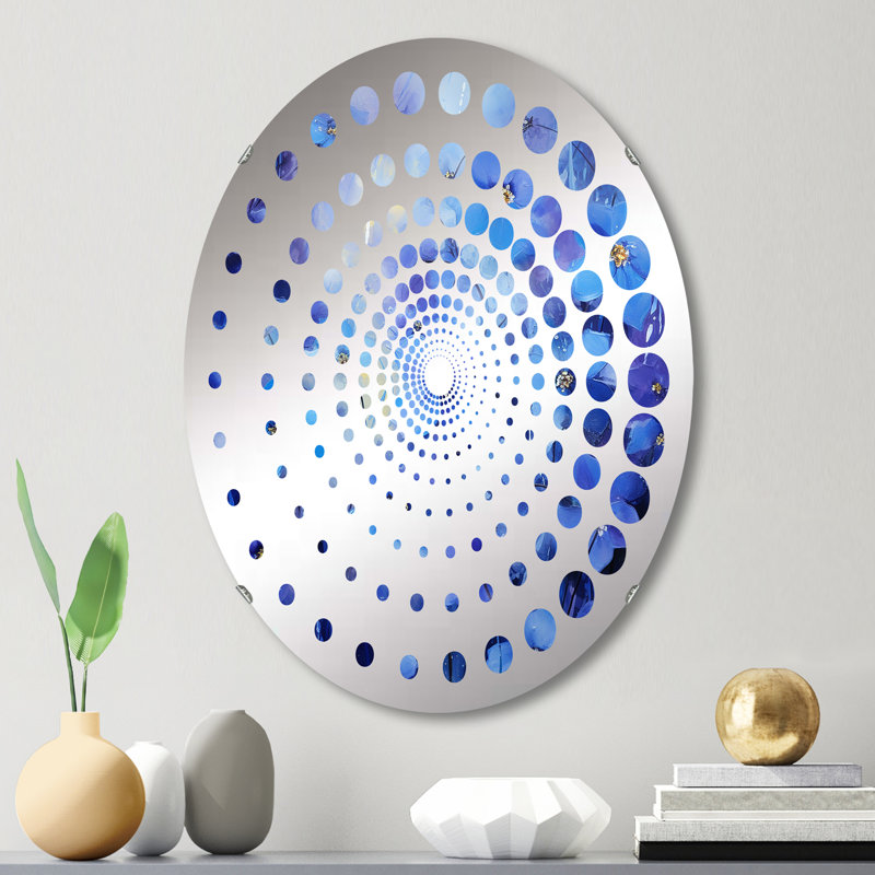 Miroir mural oval, L 20 po x H 30 po