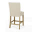 Tabouret de bar contemporain capitonné à boutons de 26 pouces-118615485