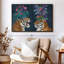 «Hot House Tigers pair», reproduction sur toile foncée-1290519127