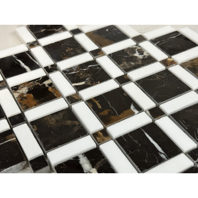 10.5" x 10.5" Natural Stone Mosaic Tile