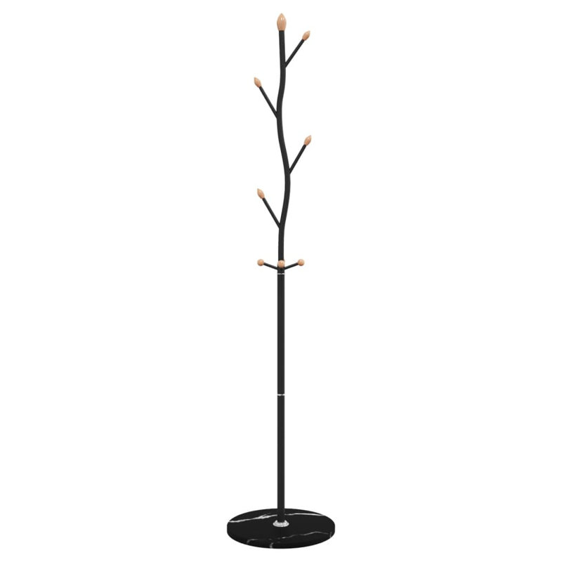 Galeton Iron Freestanding Coat Rack, Black