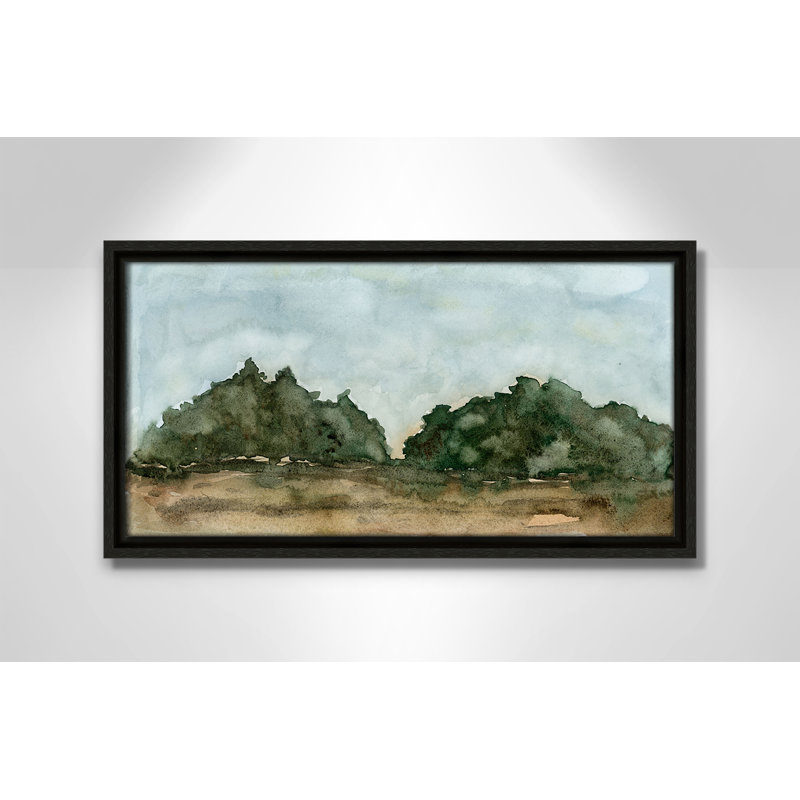 «Landscape I Print» par Corinne Rose Designs, Espresso, H 9,5 po x l 17,5 po