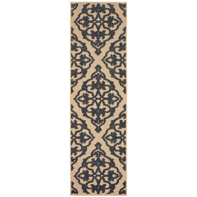 Tapis intérieur / extérieur gris sable / gris anthracite Hargraves