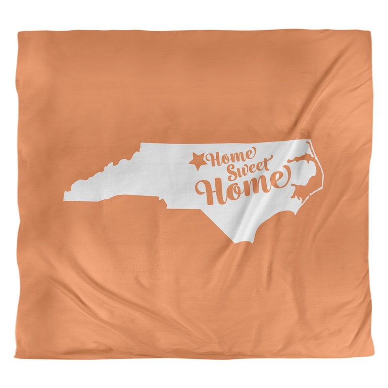 Housse de couette greensboro doux, Polyester brossé, Housse de couette pour grand lit, Orange