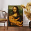 Reproduction sur toile «Playful Mona Lisa» - Urban Studio-1825272749