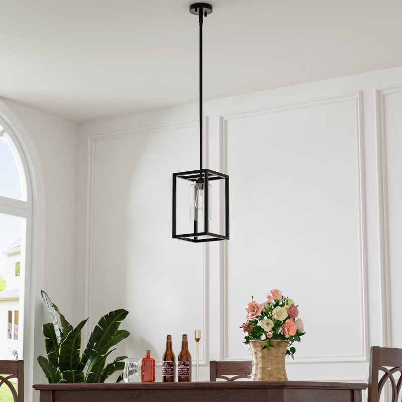 1 - Light Single Pendant Industrial Kitchen Island Lantern Chandelier