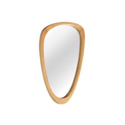 Irregular Solid Wood Frame Decorative Mirror